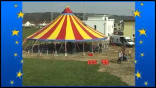 Circus Soluna - Der Zeltaufbau im Zeitraffer