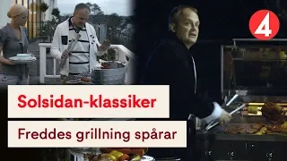 Solsidan -  Freddes grillning spårar ur -  Alla scener 🍖