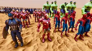 SUPER HEROES VS 2 MILLION ZOMBIES Marvel & DC Ultimate Epic Battle Simulator 2