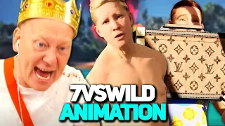 WIESO SEHE ICH SO DICK AUS! 😡 REAKTION auf 7 VS WILD ANIMATION 😂