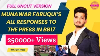 Uncut Munawar Faruqui's Parts of #BB17 Press Conference | #MunawarFaruqui | #BiggBoss17