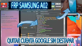 BOOM FRP SAMSUNG A02 QUITAR CUENTA GOOGLE SIN DESTAPAR NO TEST POINT NO APK CON UNLOCKTOOL A022