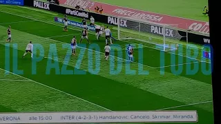 GOL DI DZEKO IN BOLOGNA-ROMA 1-1