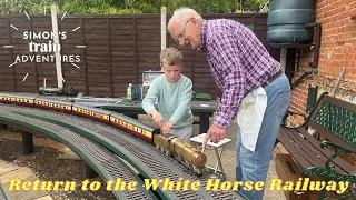 Return to the White Horse Railway - Gauge 1 live steam in the garden!