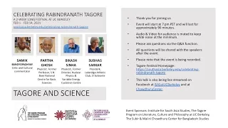 Samik Bandyopadhyay, Partha Ghosh, Bikash Sinha | Tagore and Science