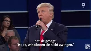 Trump gegen Clinton | Die Highlights des zweiten TV-Duells