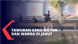 Terjadi Tawuran Geng Motor dan Warga di Pademangan Jakut