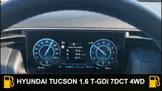 Hyundai Tucson 1.6 T-GDi 180 7DCT 4WD 48V - fuel consumption on 130 km/h