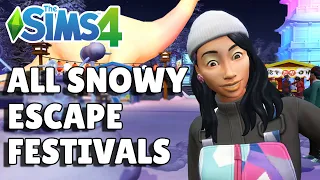 Complete Guide To Every Snowy Escape Festival | The Sims 4