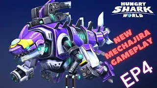 Gameplay of  the New MECHA Godzilla shark! Новая МЕХА годкула гемплей!