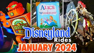 Disneyland Rides - January 2024 POVs [4K 60FPS]