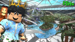 TOURING AN AMAZING $5M+ BLOXBURG INDOOR WATER PARK RESORT...