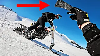 HOW I DESTROYED MY NEW IPHONE 14 - SNOWBIKE CRASH