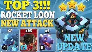 TH13!!! TOP 3 Rocket Balloon Attack Strategy For 3 Stars! Army Link In Description! - Clash of Clans