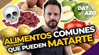 TOP 10 ALIMENTOS muy COMUNES que pueden MATARTE | #DATAZO