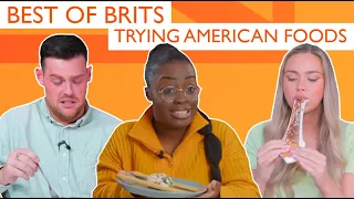 Best Bits Of Brits Trying American Foods | Compilation