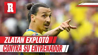 Zlatan Ibrahimovic  explotó contra Janne Andersson por la derrota ante Francia