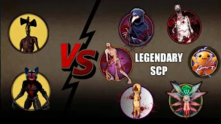 Legendary Cartoon Cat, Siren Head Vs All Legendary SCP | Most Epic Video