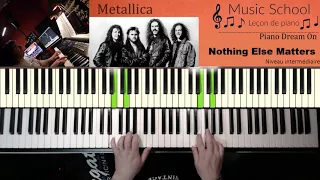 Leçon de piano -  Nothing Else Matters --  Metallica   (Complete)