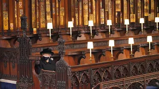 'Your heart just broke for her': A 'frail' Queen sits alone at Prince Philip's funeral