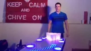 RAW:  Inventor shows off interactive beer pong table