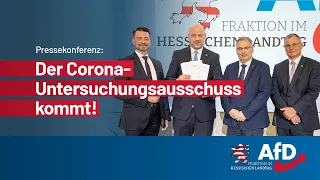 AfD-Pressekonferenz: Corona-Untersuchungsausschuss kommt!