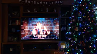 AtmosFX Digital Christmas Fireplace!