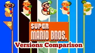 Super Mario Bros. Versions Comparison|HD|60FPS