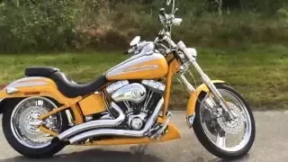 Harley Davidson Softail With Vance  Hines Exhaust.