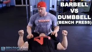 Ben Pakulski Barbell VS Dumbbell (Bench Press)