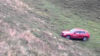 BMW X1 XDrive 45 degree hill climb