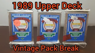 1989 UPPER DECK BASEBALL *Vintage Pack Break/Opening!! Hunting For Ken Griffey Jr ROOKIES!!