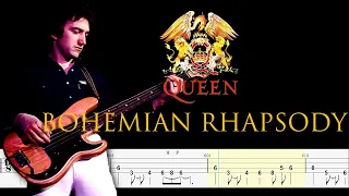 Queen - Bohemian Rhapsody (Bass Line + Tabs + Notation) By John Deacon