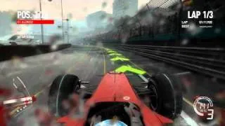 F1 2010, Monaco GP with rain, gameplay