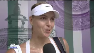 Мария Шарапова - интервью после матча 3-го круга на WIMBLEDON 2015