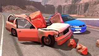 Rockslide Crashes 3 | BeamNG.drive