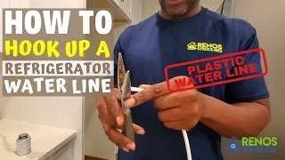 How to Hook Up Plastic Water Line to Refrigerator