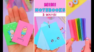 DIY CUTE MINI NOTEBOOKS - Easy Paper Crafts Ideas - Back To School Hacks and Crafts