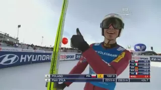 Piotr Żyła 232,5m REKORD POLSKI Vikersund Mistrzostwa Świata 2012 Konkurs drużynowy