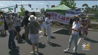 Rally held in Rowland Heights to protest anti-Asian hate crimes