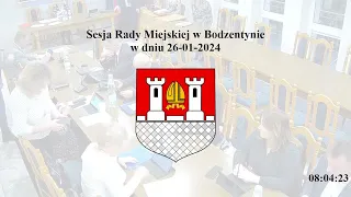 Sesja Rady Miejskiej w Bodzentynie z dnia 26 stycznia 2024 r.