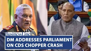 General Rawat no more: Defence Minister Rajnath Singh addresses Parliament