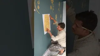 how to apply wall stencil