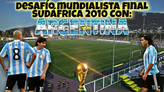 Pes 6 Mundialista. MUNDIAL SUDAFRICA 2010 CON ARGENTINA! Desafío 2 VS IA (DIRECTO VESPERTINO).