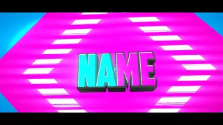 2D PINK & BLUE INTRO TEMPLATE