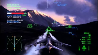 エースコンバットインフィニティ攻略Alps Air Corridor AV-8B Lv.1 36188pts MVP ACE COMBAT INFINITY