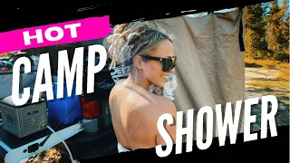 How To Off-Grid Camp Shower - Setup in Under 5 Minutes!