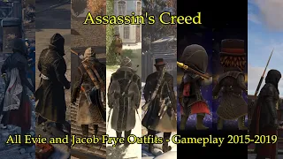 Assassin's Creed All Evie and Jacob Frye Outfits - Gameplay 2015-2019
