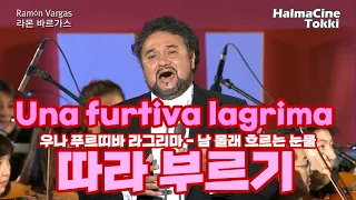 [남 몰래 흐르는 눈물] 따라부르기-한글자막 - [오페라 사랑의 묘약]중 furtiva lagrima - 라몬바르가스 Ramón Vargas & Hei-Kyung Hong 홍혜경