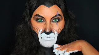 Scar The Lion King Face Paint Makeup Tutorial